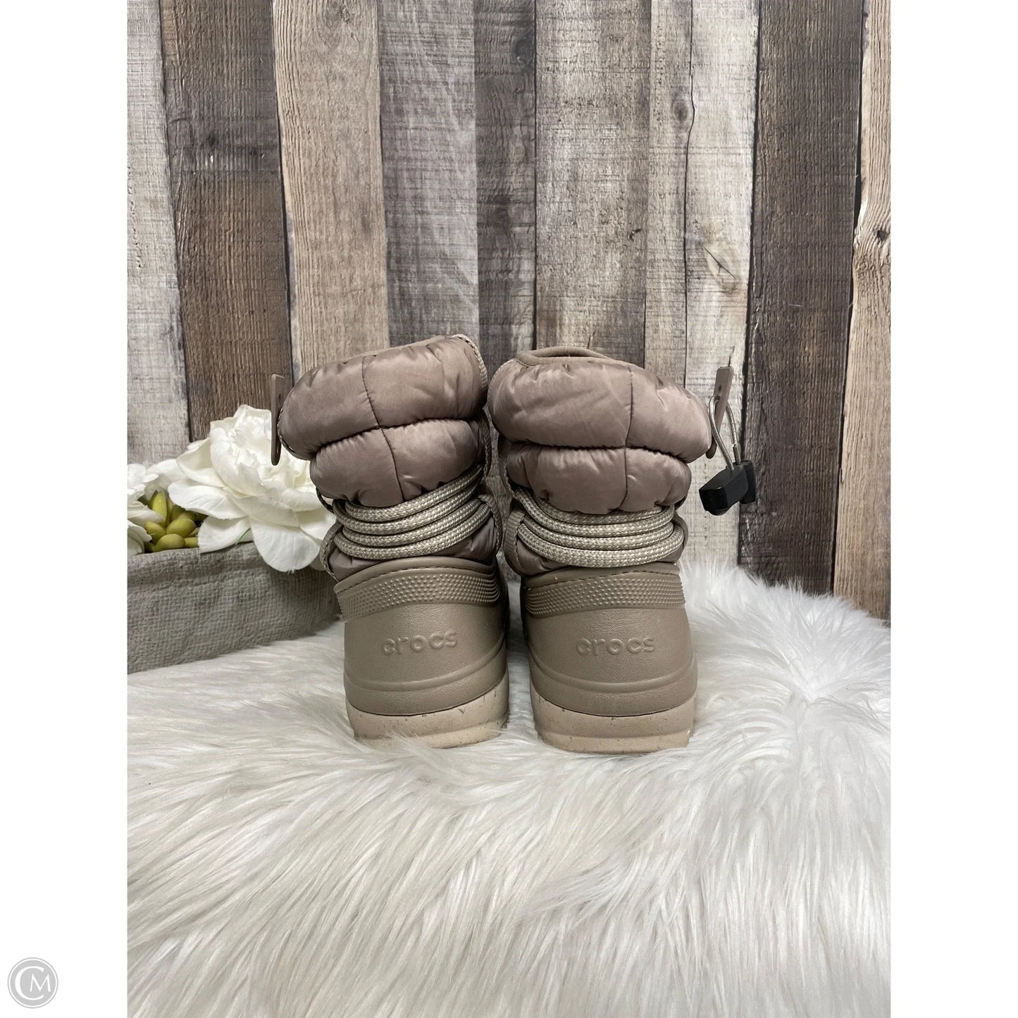 Boots Snow By Crocs In Tan, Size: 8