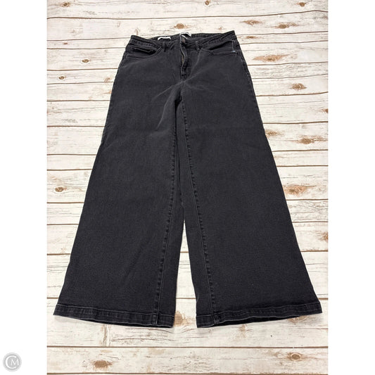 Jeans Wide Leg By Ava & Viv In Black Denim, Size: 16