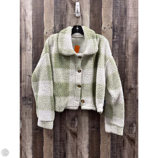 Top Long Sleeve By Cmf In Green & White, Size: Xl
