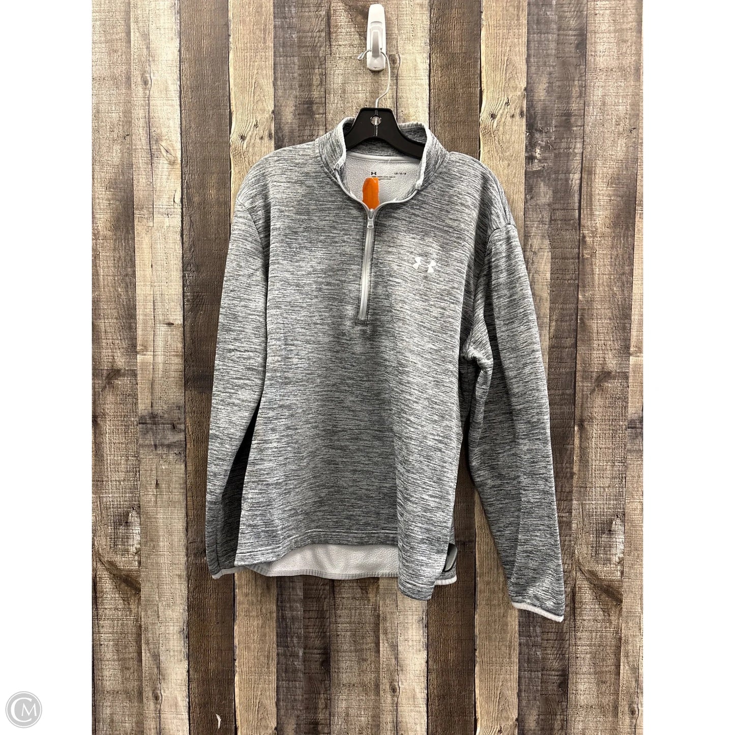 Athletic Jacket By Under Armour In Grey, Size: L
