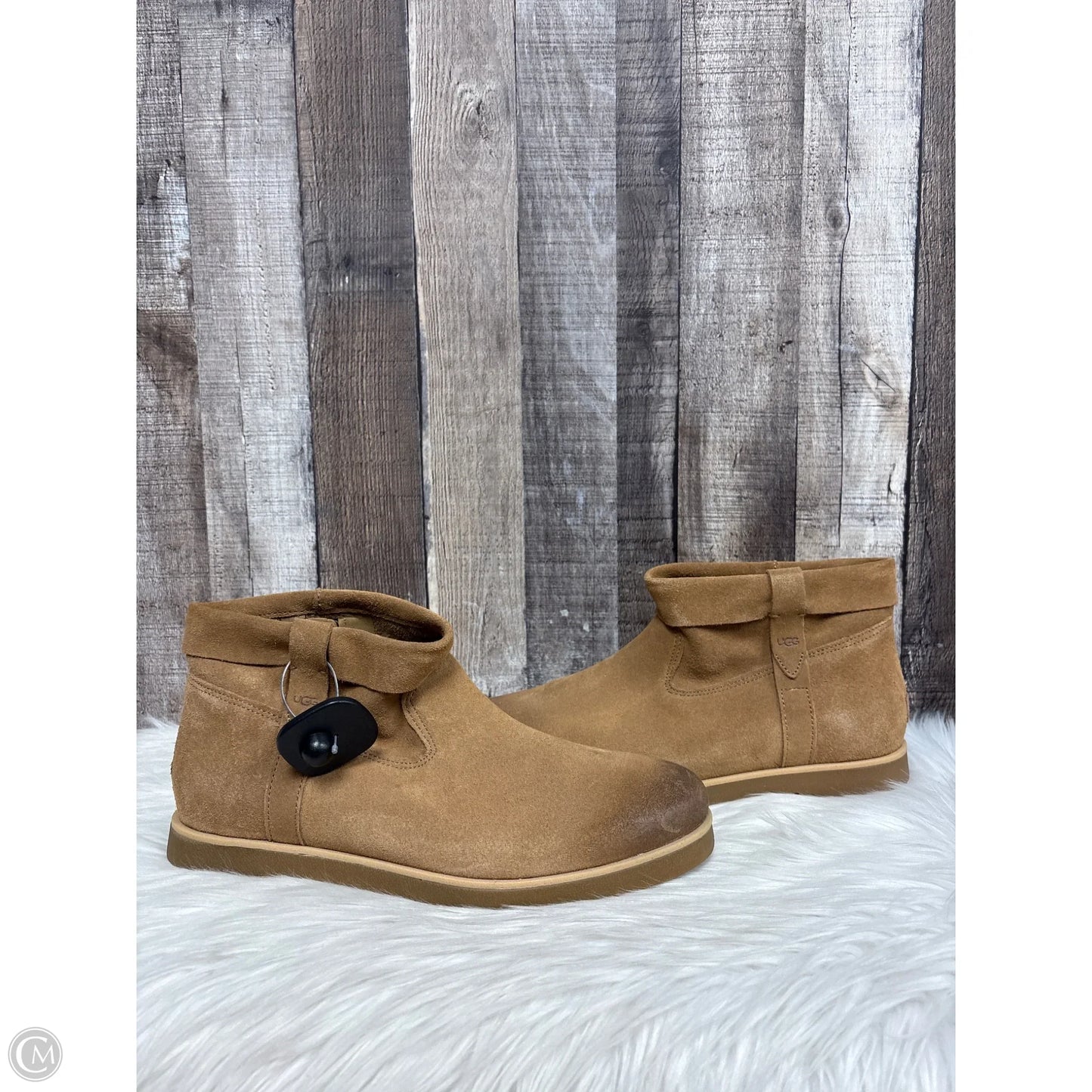 Boots Designer By Ugg In Brown, Size: 11