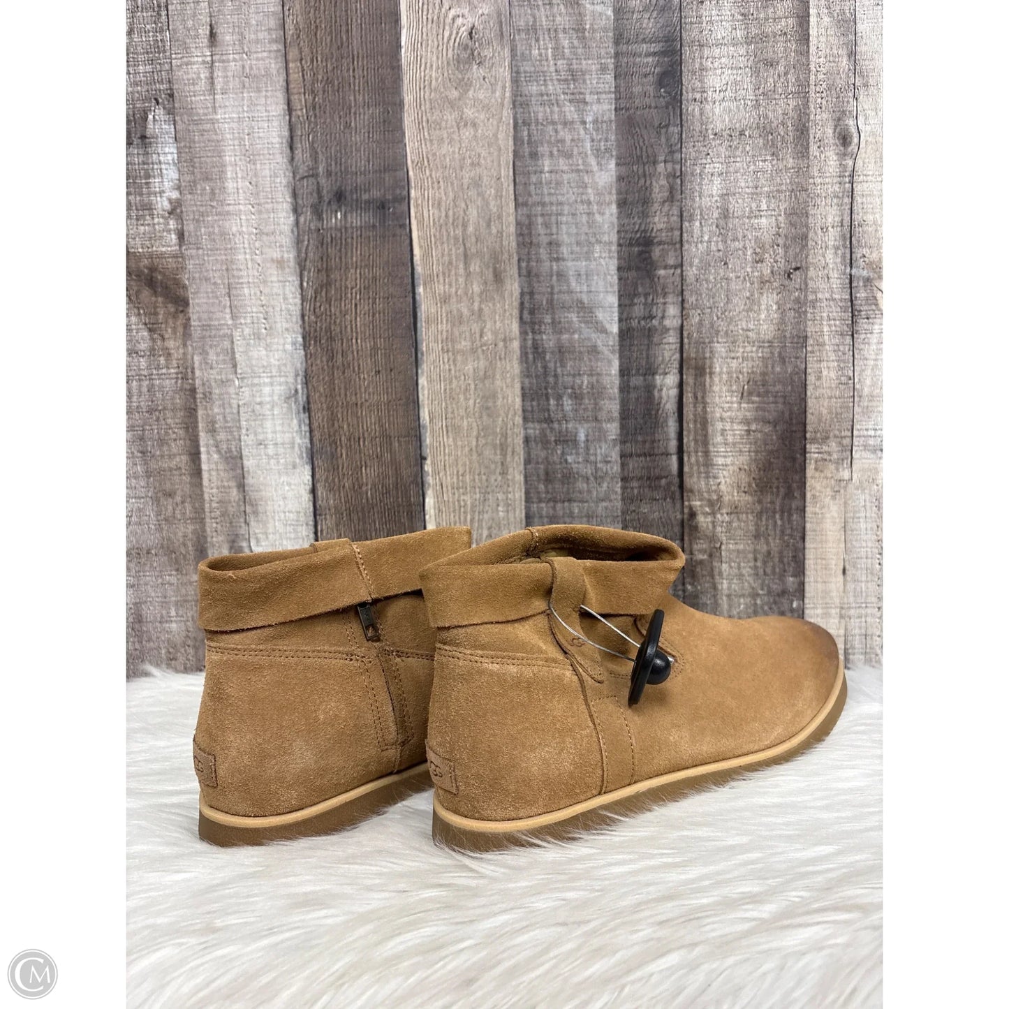 Boots Designer By Ugg In Brown, Size: 11