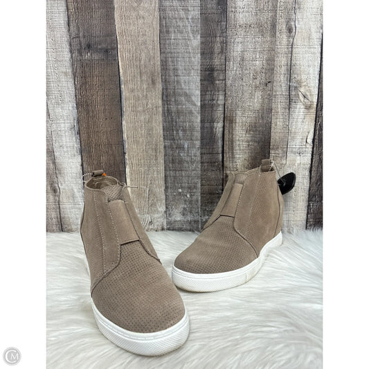 Boots Ankle Heels By Steve Madden In Tan, Size: 10