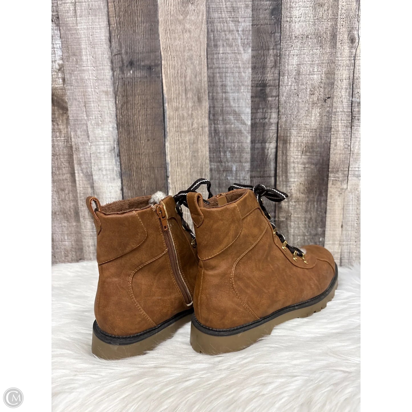 Boots Combat By Style And Company In Brown, Size: 9