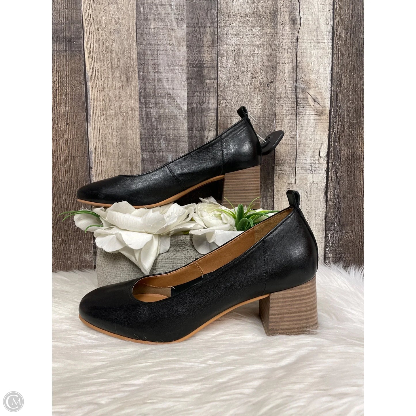 Shoes Heels Block By Crown Vintage In Black, Size: 8.5