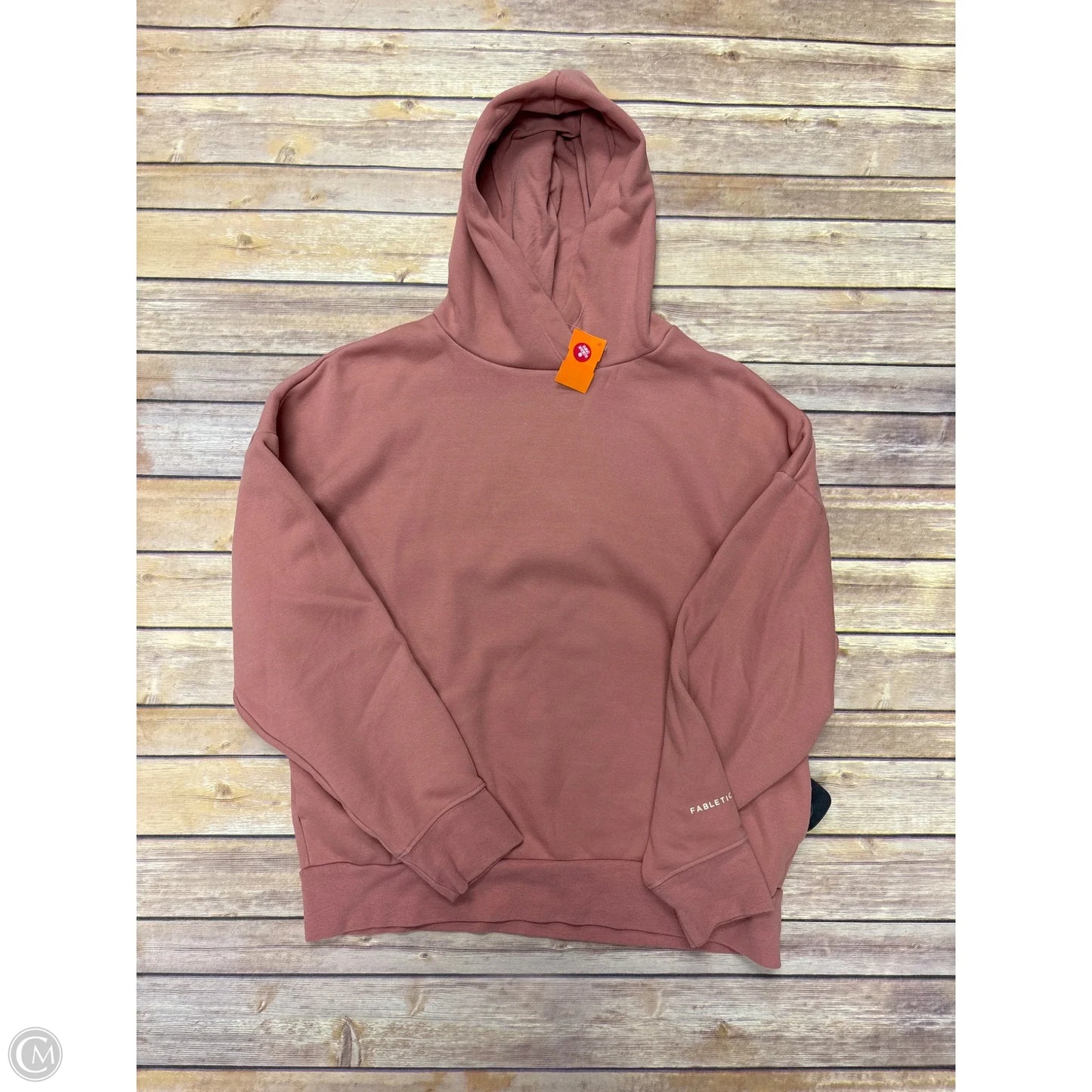 Sweatshirt Hoodie By Fabletics In Peach, Size: S