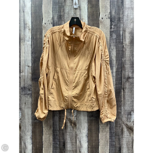 Athletic Jacket By Love Tree In Tan, Size: S