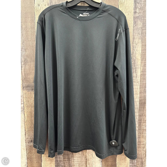 Athletic Top Long Sleeve Crewneck By Reebok In Black, Size: 3x