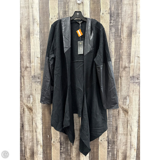 Sweater Cardigan By Diane Gilman In Black, Size: 1x