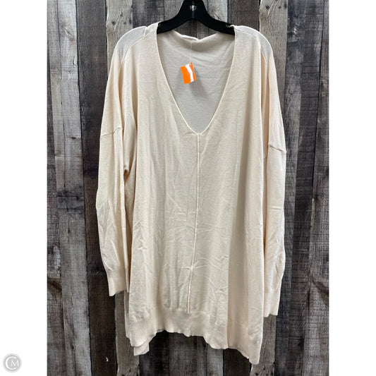 Tunic Long Sleeve By Chicsoul In Cream, Size: 3x