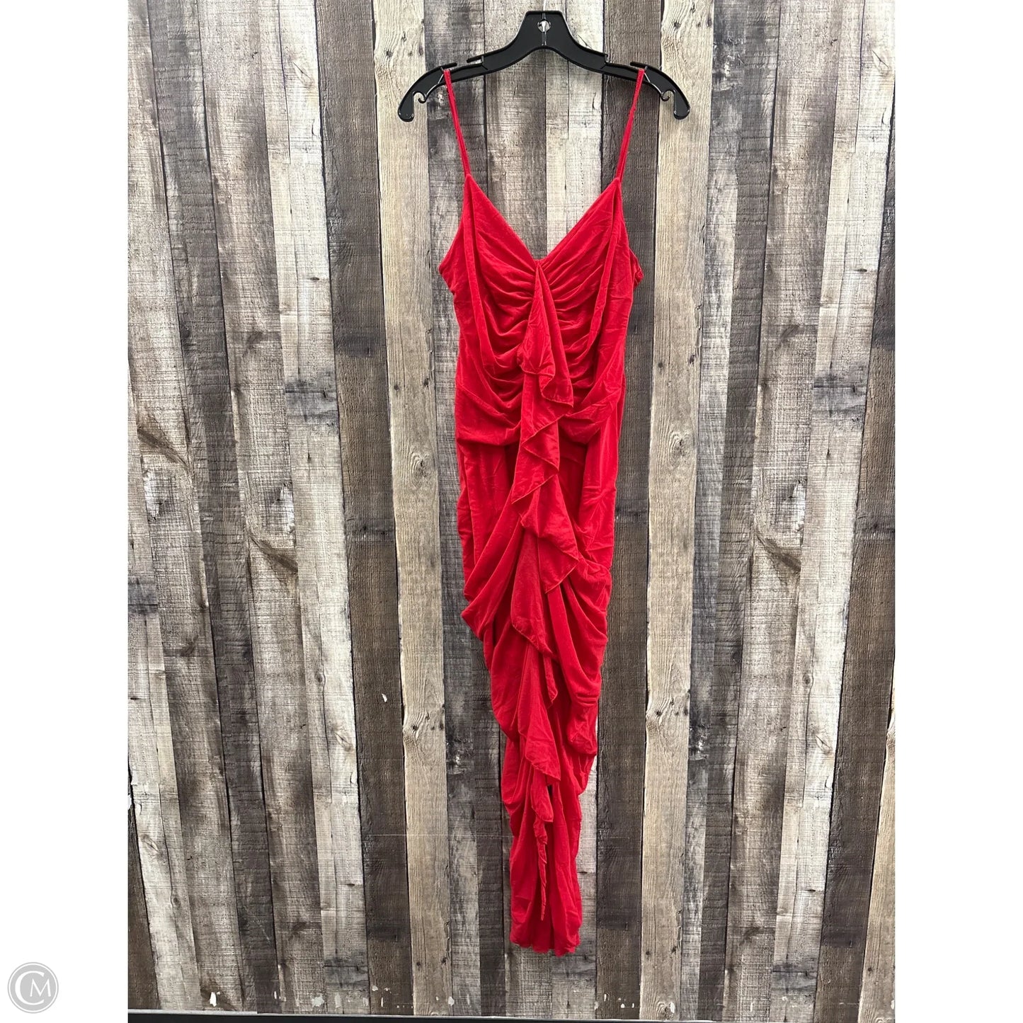 Dress Party Midi By Shein In Red, Size: 1x