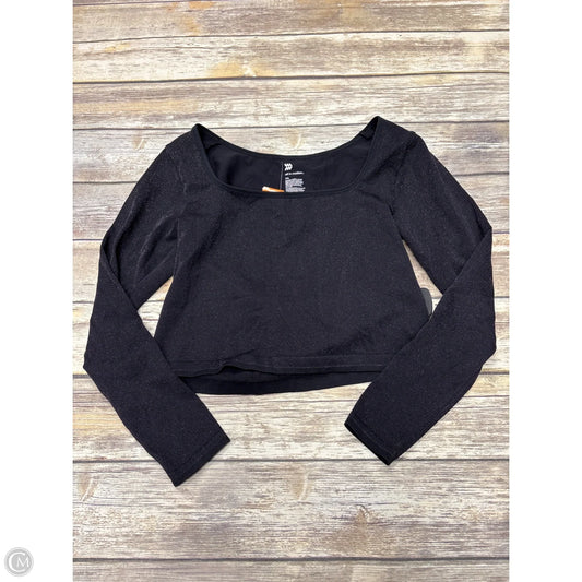 Athletic Top Long Sleeve Crewneck By All In Motion In Black, Size: Xxl