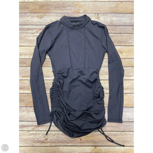 Athletic Top Long Sleeve Collar By Athleta In Grey, Size: Xs