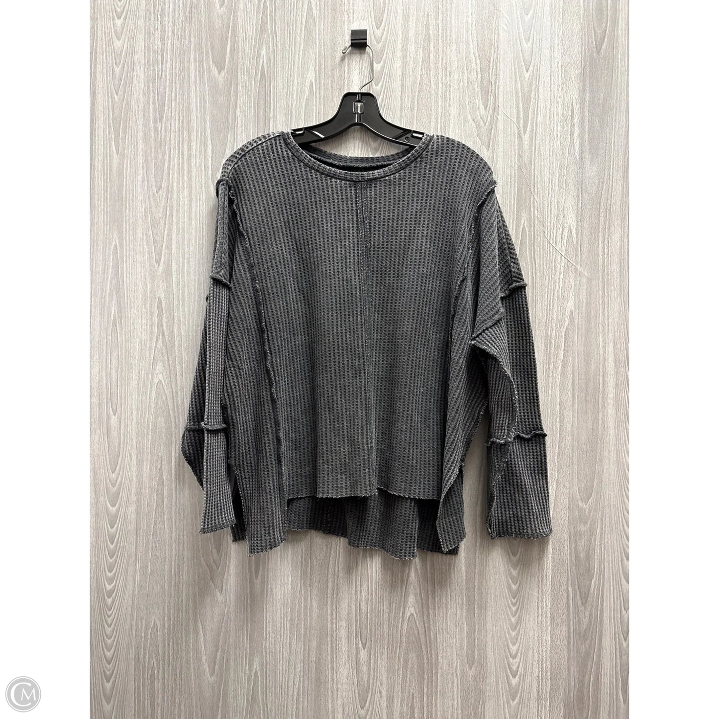 Top Long Sleeve By Bke In Grey, Size: Xs