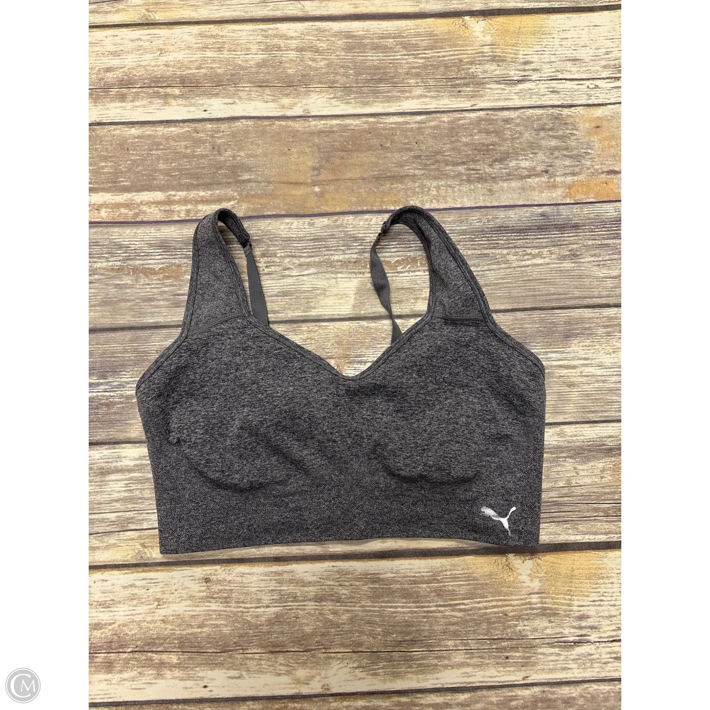 Athletic Bra By Puma In Grey, Size: Xl