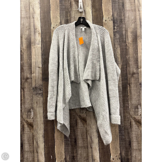Sweater Cardigan By Nine West In Grey, Size: L