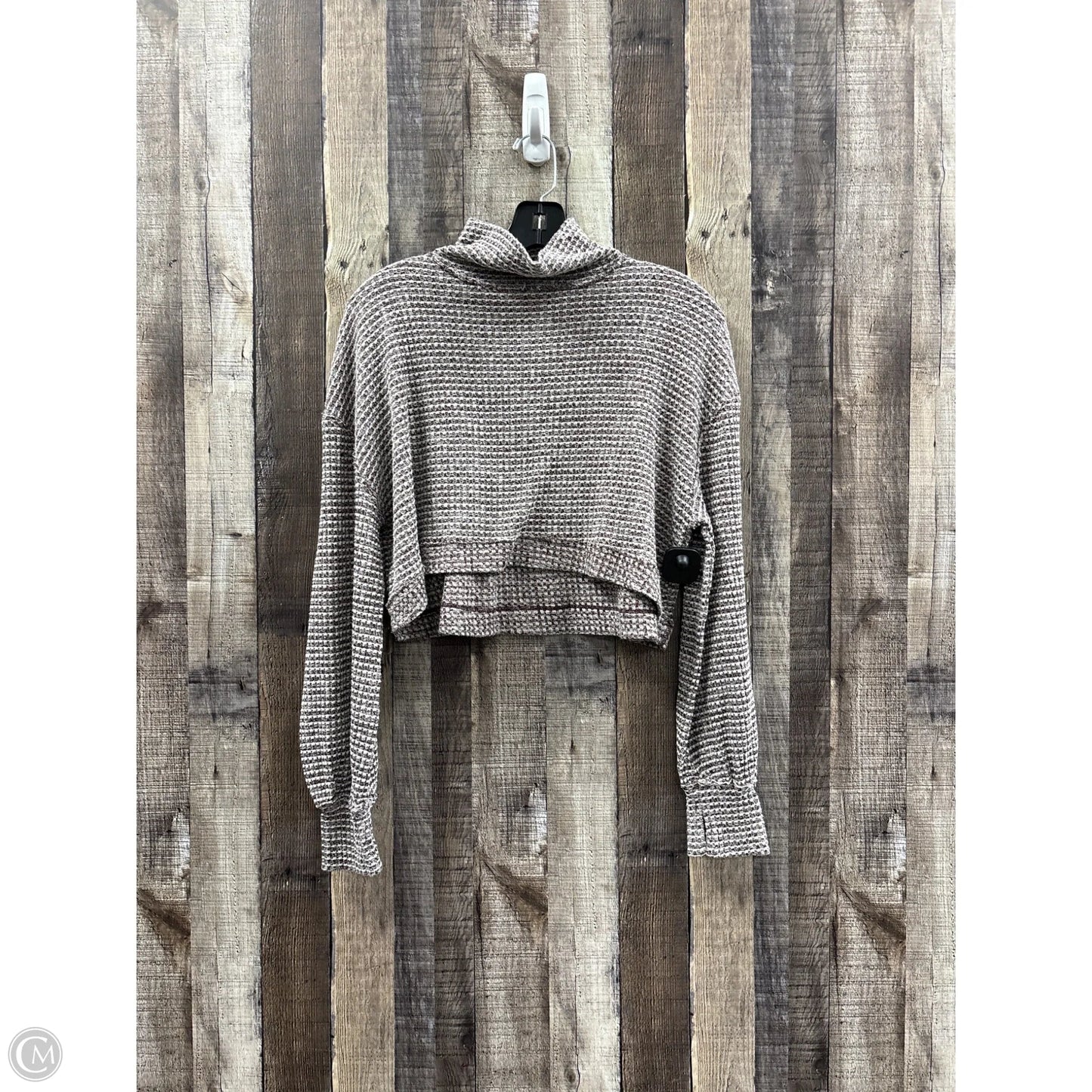Top Long Sleeve By Free People In Brown, Size: S