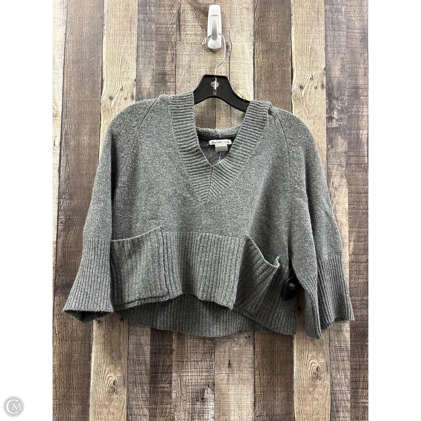 Sweater By Charlotte Russe In Grey, Size: S