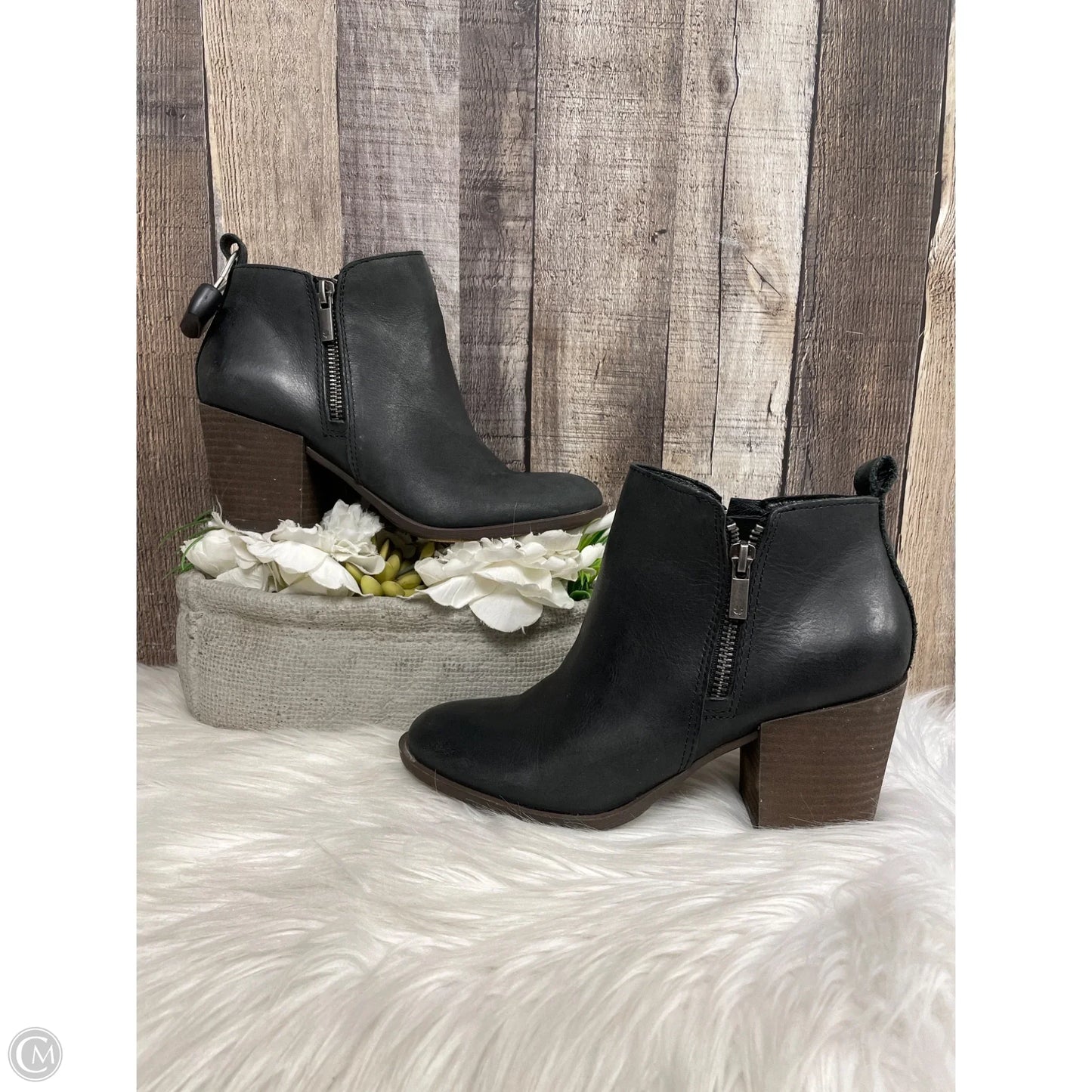 Boots Ankle Heels By Lucky Brand In Black, Size: 7