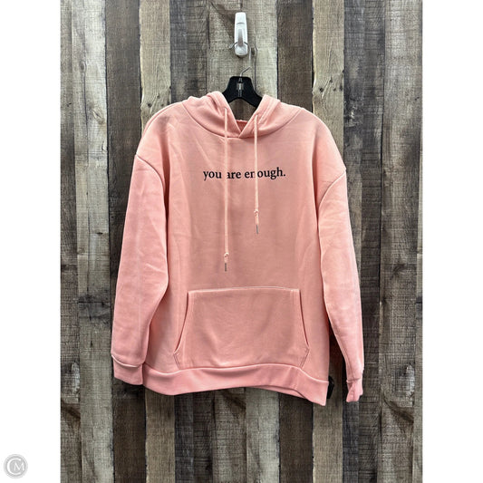 Sweatshirt Hoodie By Cmf In Pink, Size: L