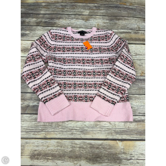 Sweater By Style And Company In Black & Pink, Size: L