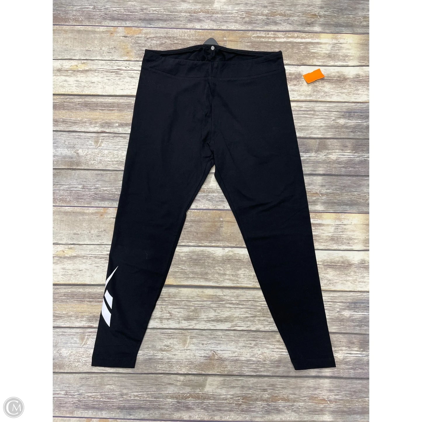 Athletic Leggings By Reebok In Black, Size: Xl