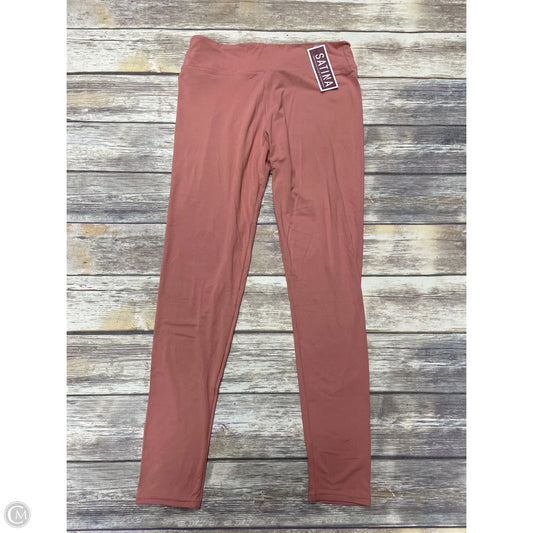 Athletic Leggings By Cme In Peach, Size: 1x