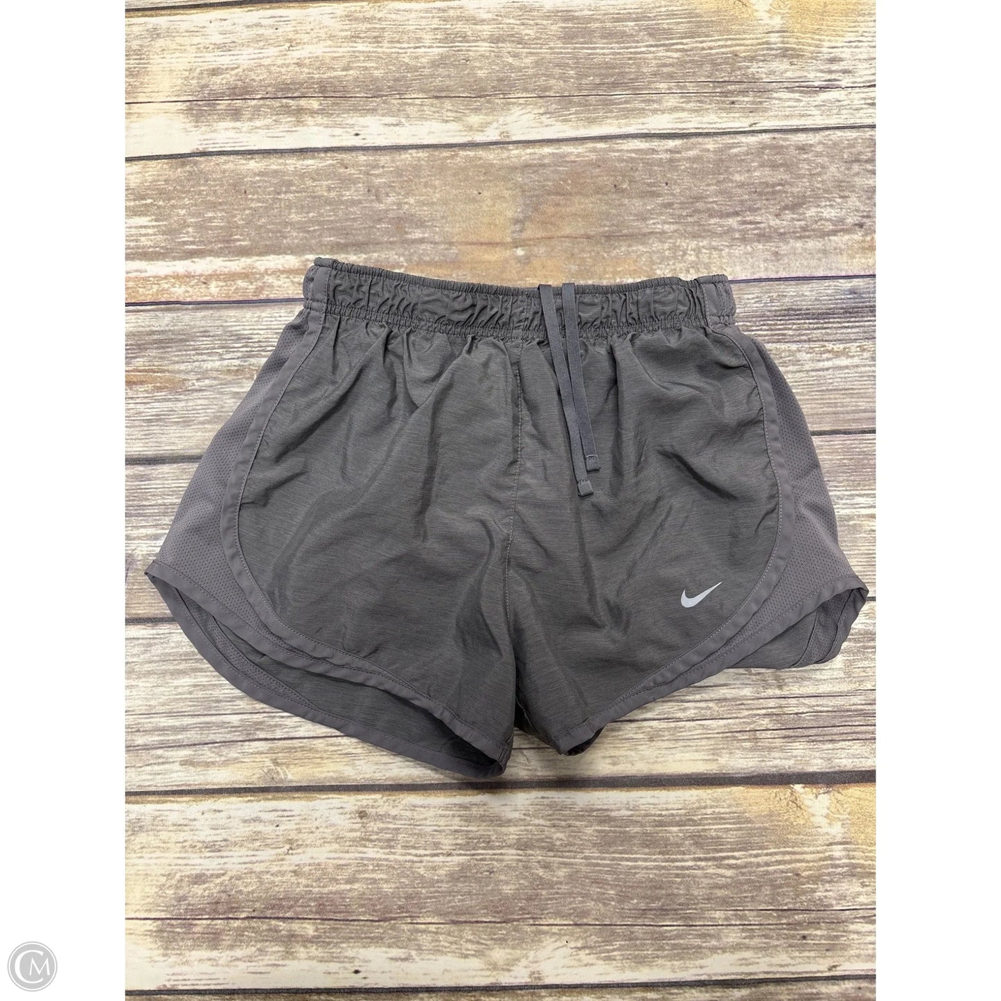 Athletic Shorts By Nike In Grey, Size: S