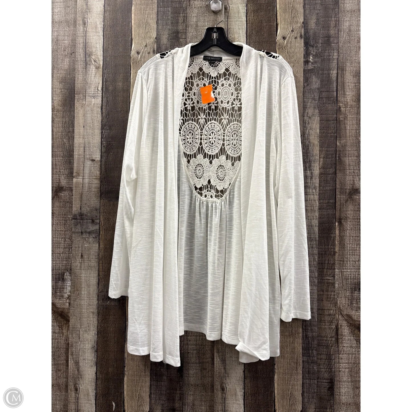 Cardigan By Lane Bryant In White, Size: 1x