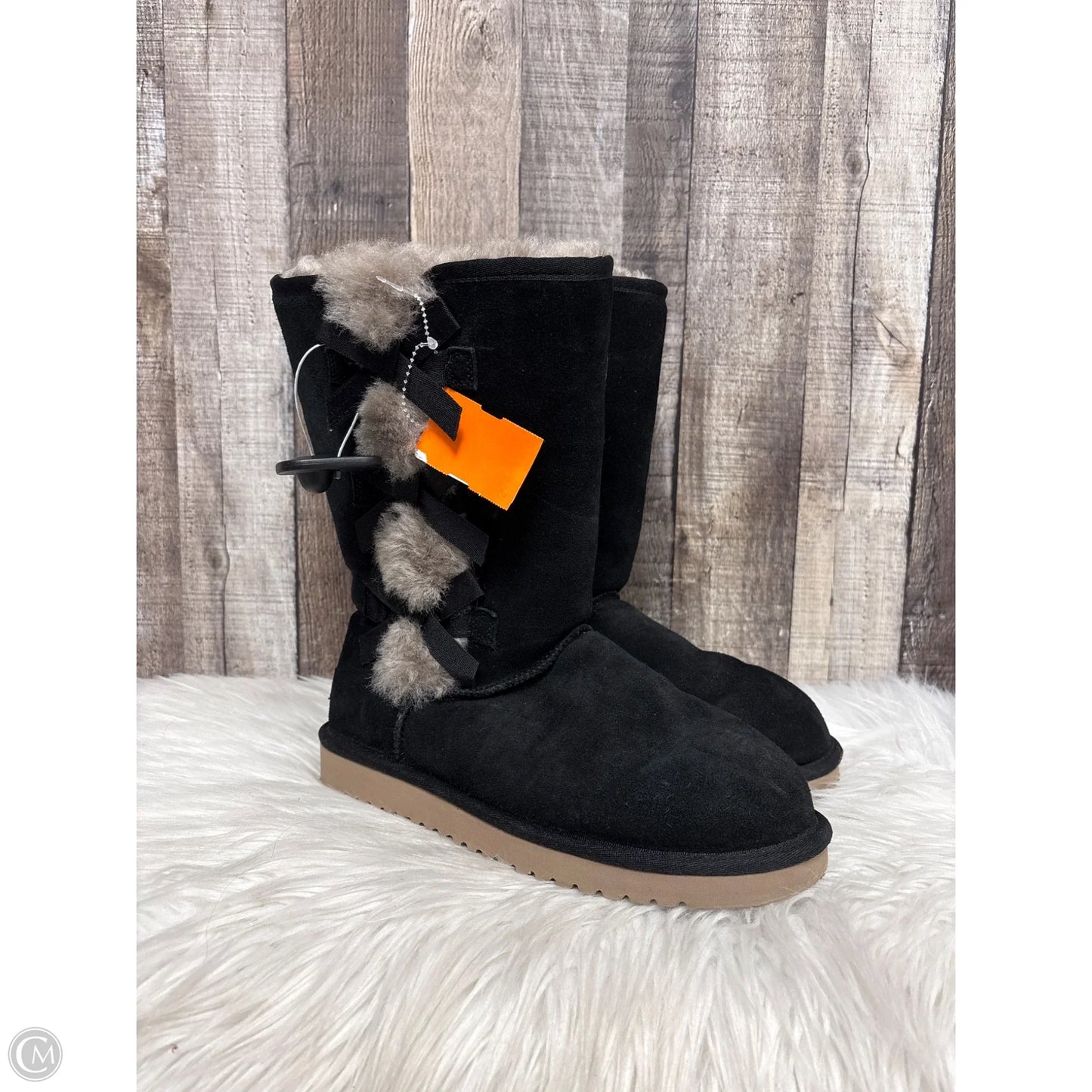 Boots Mid-calf Flats By Koolaburra By Ugg In Black, Size: 8