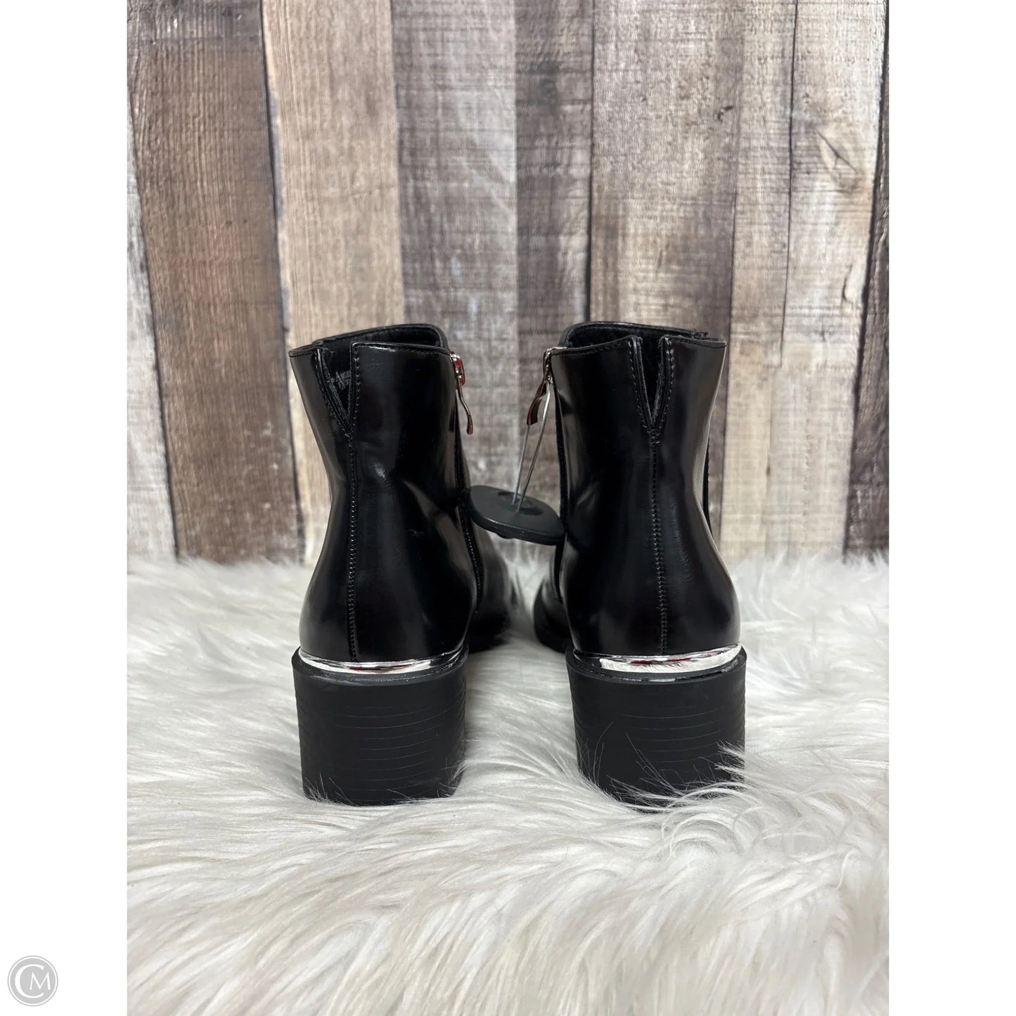 Boots Ankle Heels By Cme In Black, Size: 7