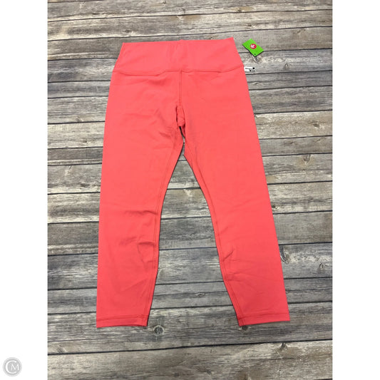 Athletic Leggings By Athleta In Peach, Size: L