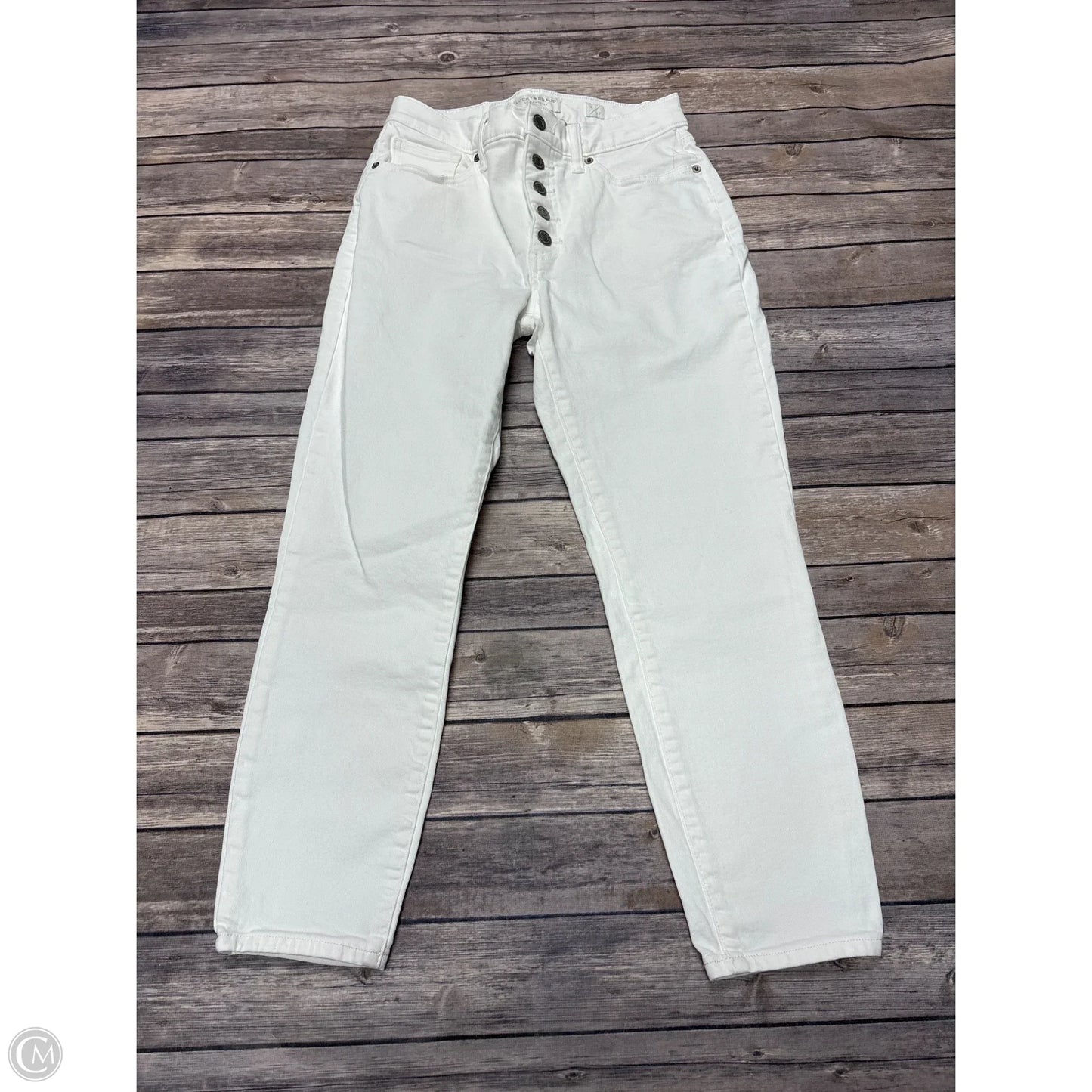 Jeans Straight By Lucky Brand In White, Size: 4