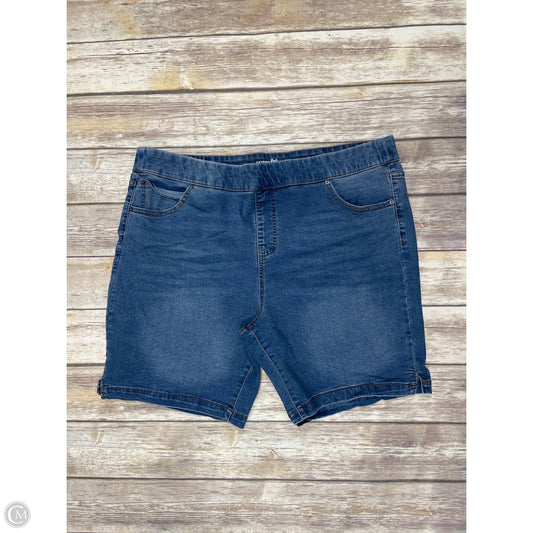 Skirt Mini & Short By Terra & Sky In Blue Denim, Size: 2x