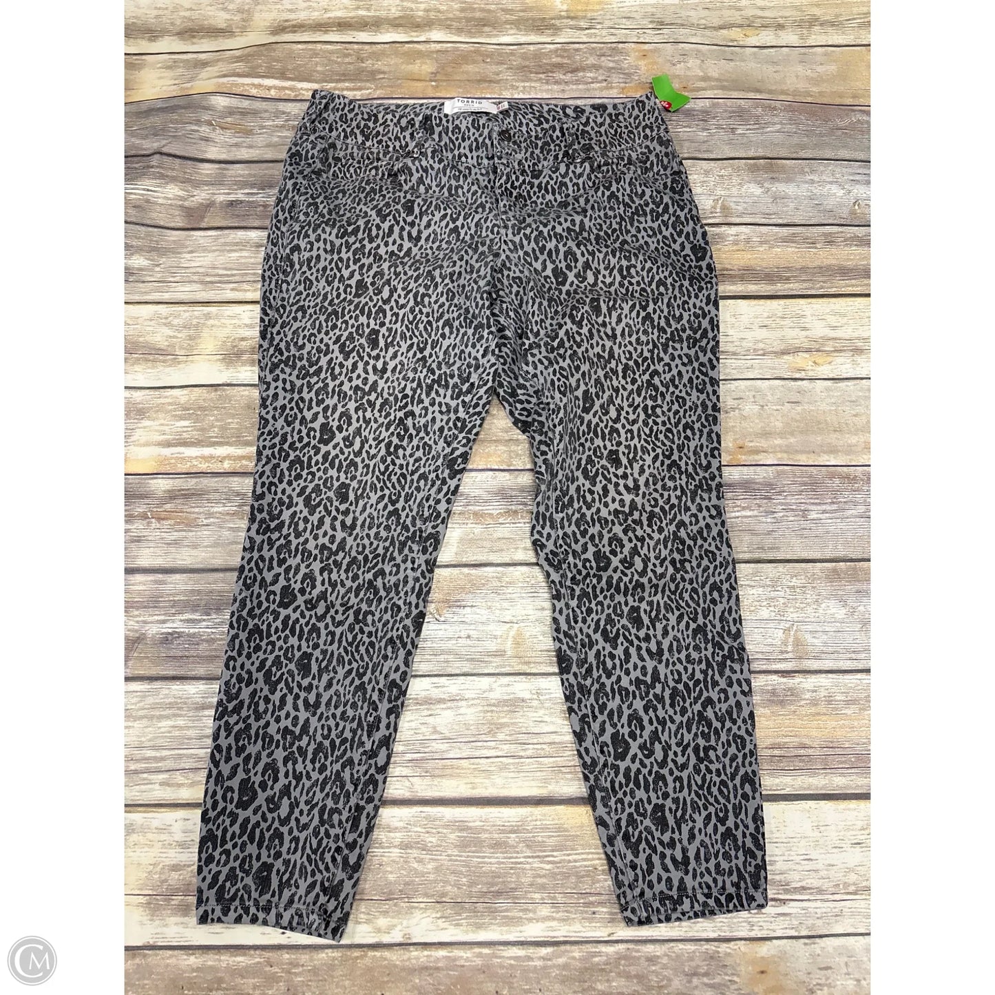 Jeans Straight By Torrid In Animal Print, Size: 18