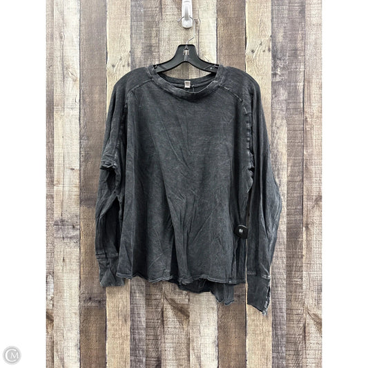 Top Long Sleeve By Zella In Grey, Size: L