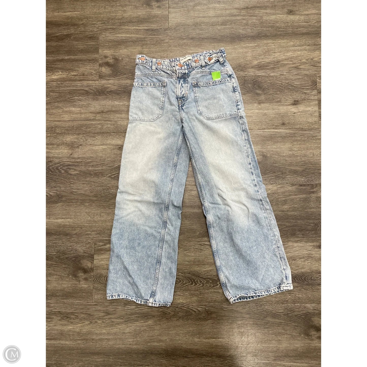 Jeans Wide Leg By We The Free In Blue Denim, Size: 4