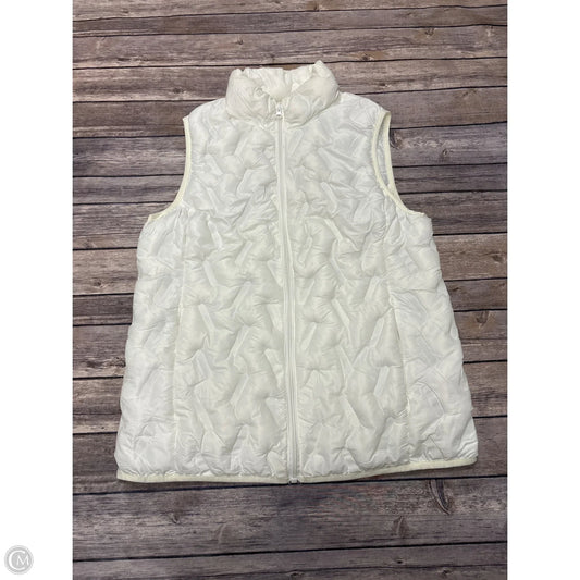 Vest Puffer & Quilted By Tangerine In White, Size: S