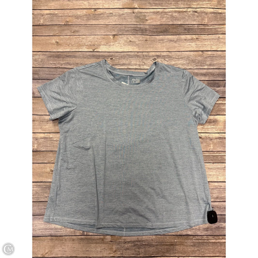 Athletic Top Short Sleeve By Eddie Bauer In Blue, Size: 2x