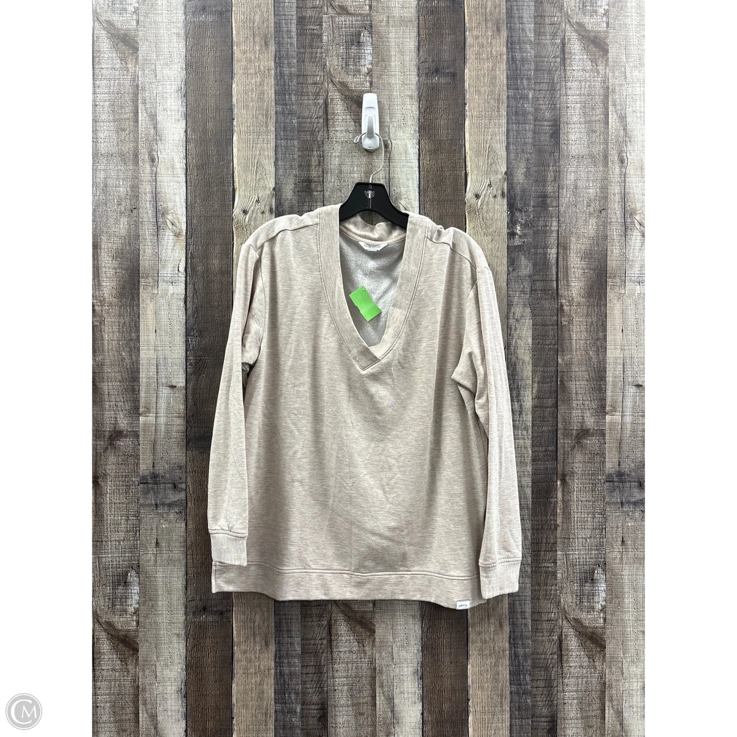 Top Long Sleeve By Orvis In Tan, Size: M