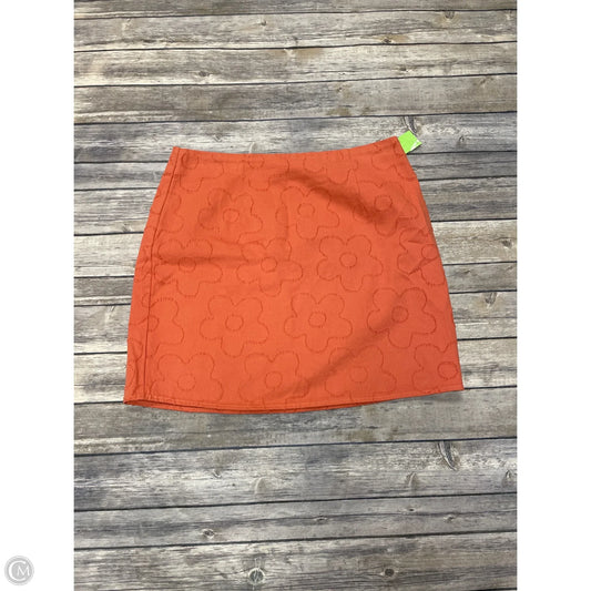 Skirt Mini & Short By Altard State In Orange, Size: L