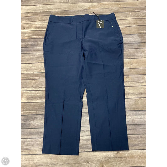 Pants Cropped By Simply Vera In Navy, Size: 1x