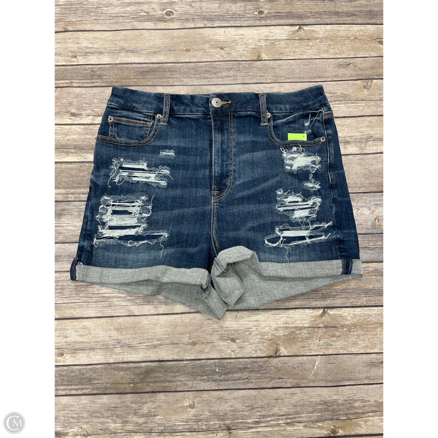 Shorts By American Eagle In Blue Denim, Size: 14