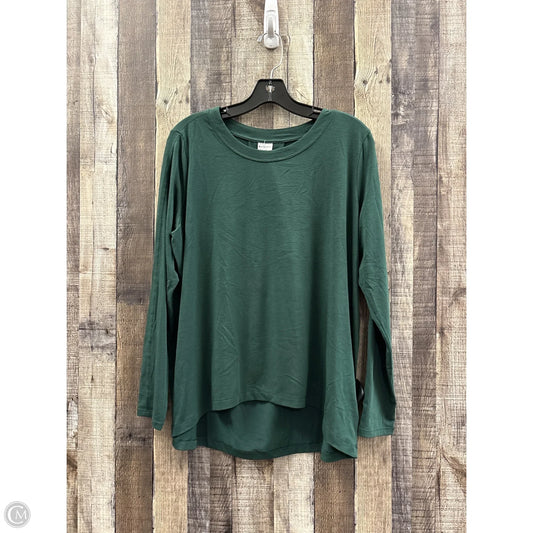 Athletic Top Long Sleeve Crewneck By Athleta In Green, Size: M
