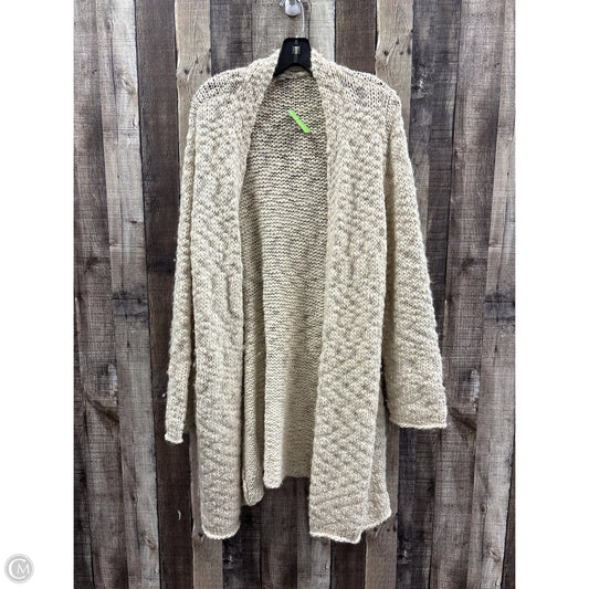 Sweater Cardigan By J. Jill In Cream, Size: L