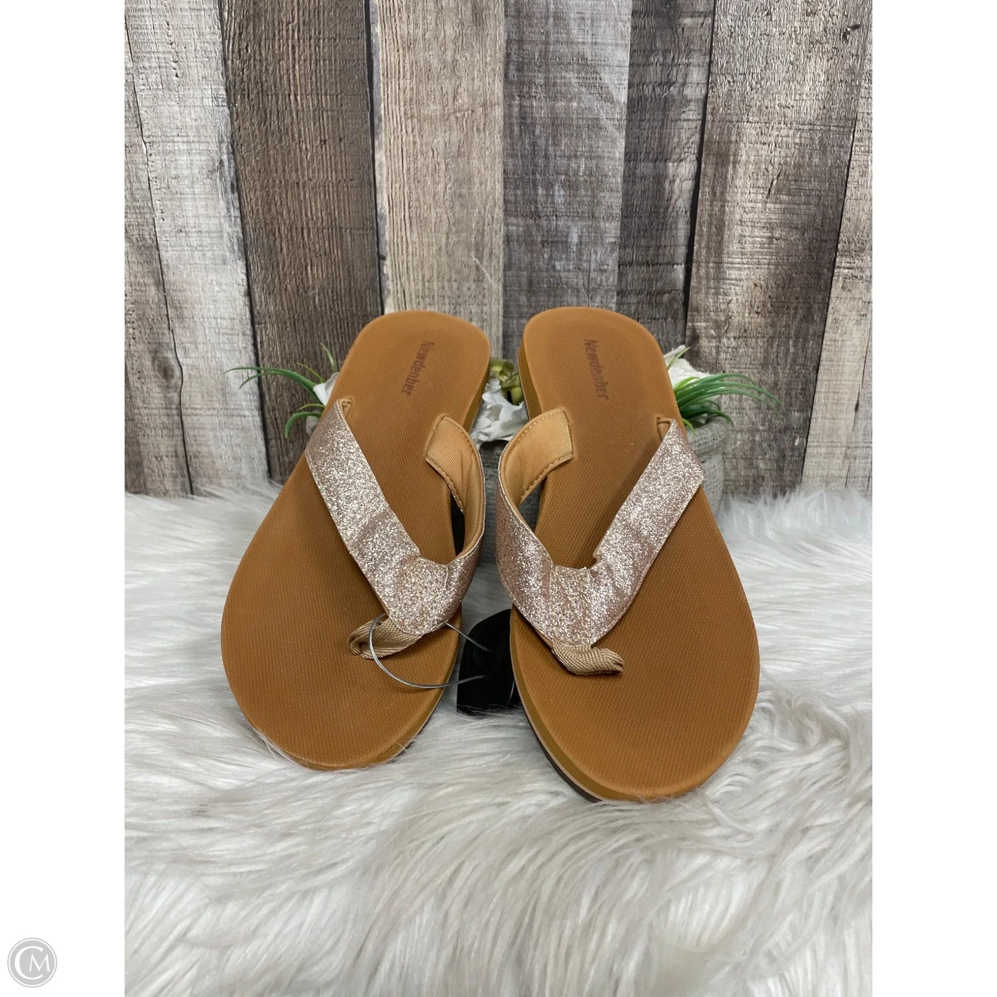 Sandals Flats By Cme In Brown, Size: 9.5