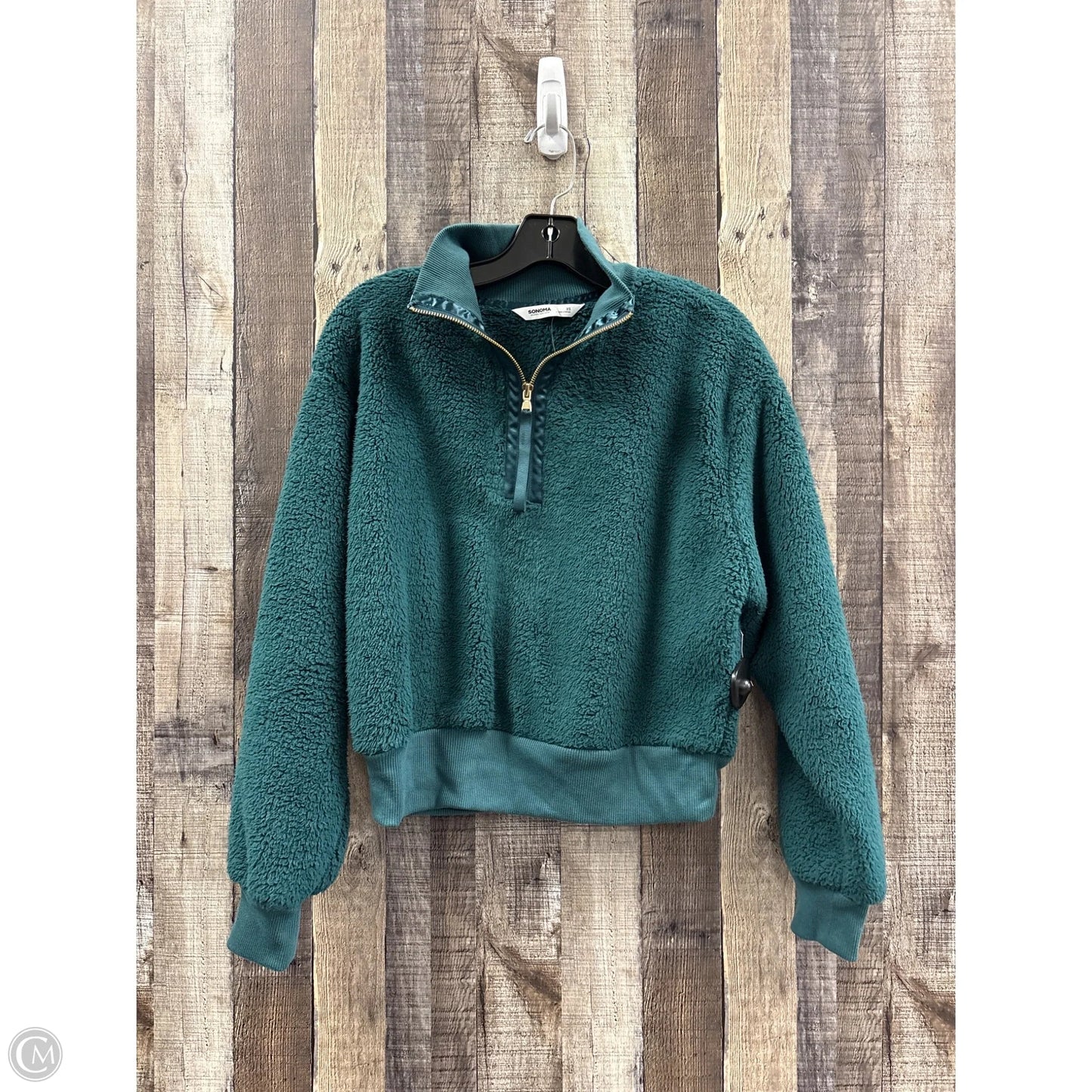 Jacket Fleece By Sonoma In Green, Size: Xs