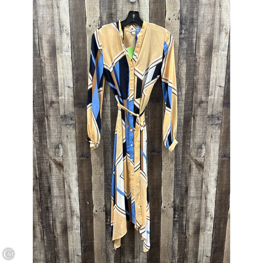 Dress Casual Midi By Worthington In Multi-colored, Size: Xs