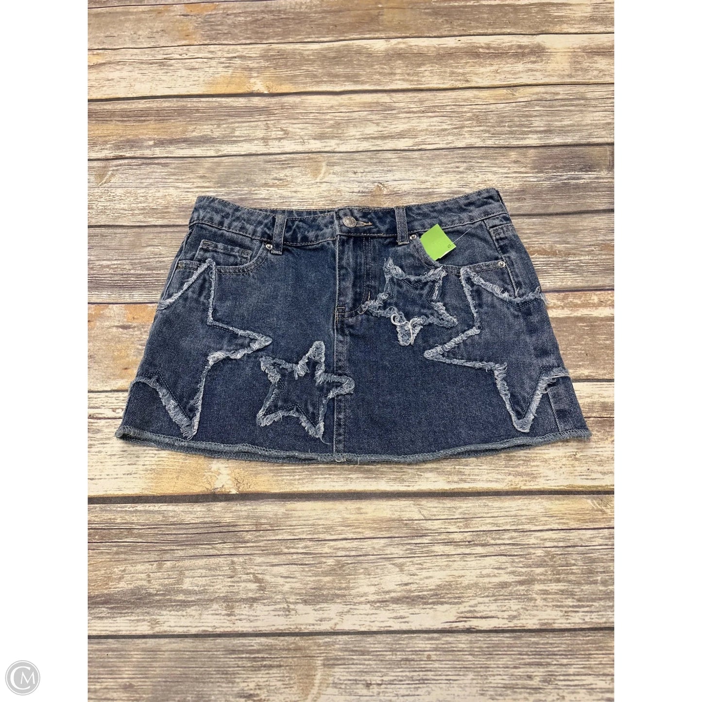 Skirt Mini & Short By Cme In Blue Denim, Size: 0