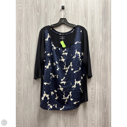 Top 3/4 Sleeve By Lane Bryant In Multi-colored, Size: Xl